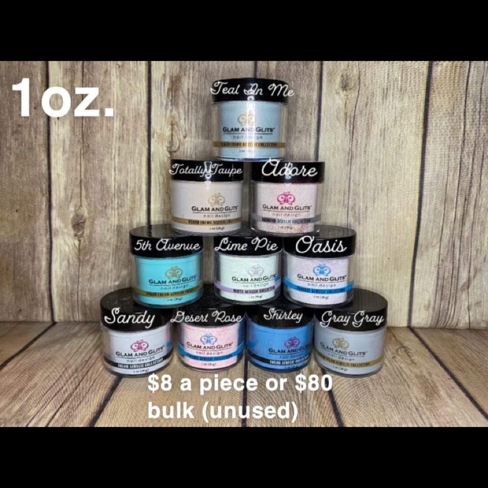 GLAM AND GLITS ACRYLIC POWDERS